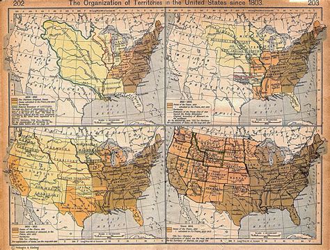 Expansion Of United States Territory From 1803 Historical Map United