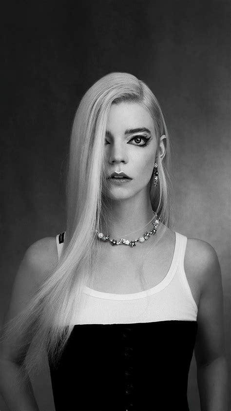 She was born in miami but growing up she split her time between argentina and the uk. Anya Taylor Joy Monochrome 2021 4K Ultra HD Mobile Wallpaper