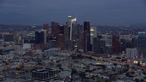 8k Stock Footage Aerial Video Of Downtown Los Angeles