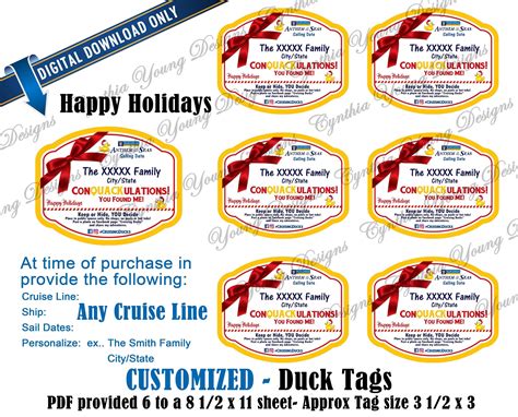 Carnival Cruise Ships Printable Editable Free Printable Cruising Duck