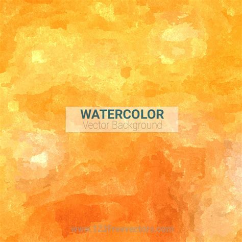 Orange Watercolor Background Free Vector By 123freevectors On Deviantart