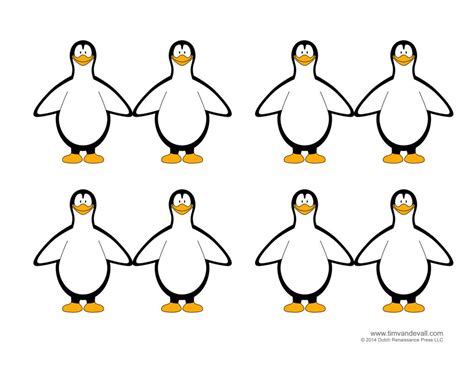 Penguin Template Coloring Pages Clipart Pictures And Crafts Free