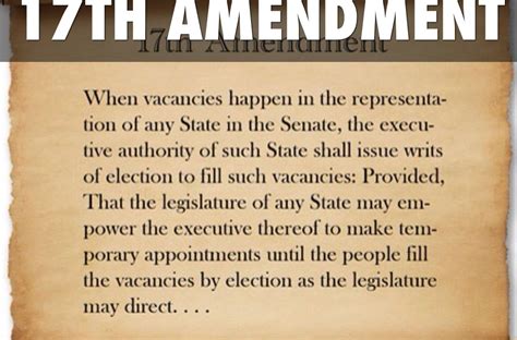 The 17th Amendment And Gerrymandering Politicsnc