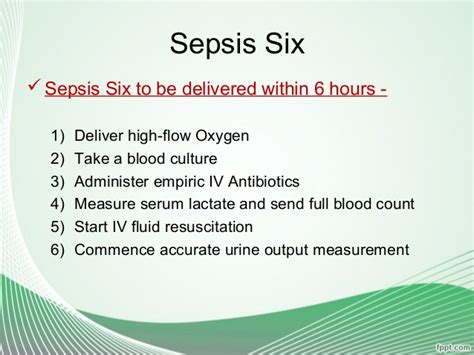 6 sepsis nursing care plans. Sepsis Management