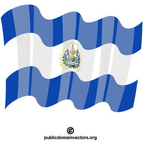 El Salvador National Flag Public Domain Vectors