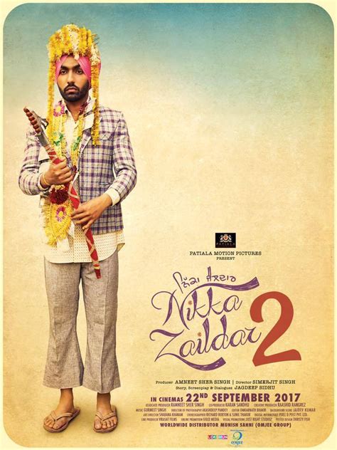 Nikka Zaildar 2 Punjabi Movie First Look Poster Featuring Ammy Virk