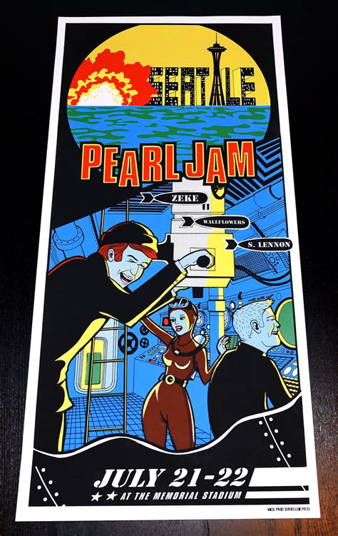 In Terms Of Artwork Which Concert Poster Do You Feel Encompasses All That Is Pearl Jam — Pearl