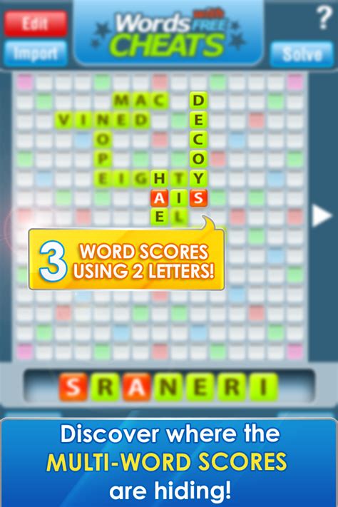 Words With Friends Cheat Sheet