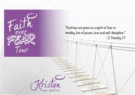 Faith Over Fear Tour Kristan Getsy