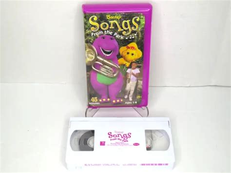 Barney Songs From The Park Vhs Tape Educational Vintage Kids 45 Minutes