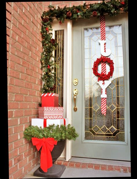 Christmas Front Door Porch Decorations Ellecrafts