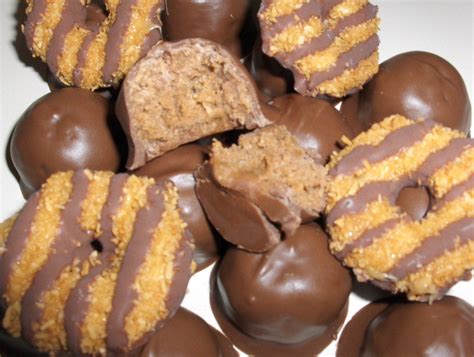 new girl scout caramel delight cookie balls samoa cookie