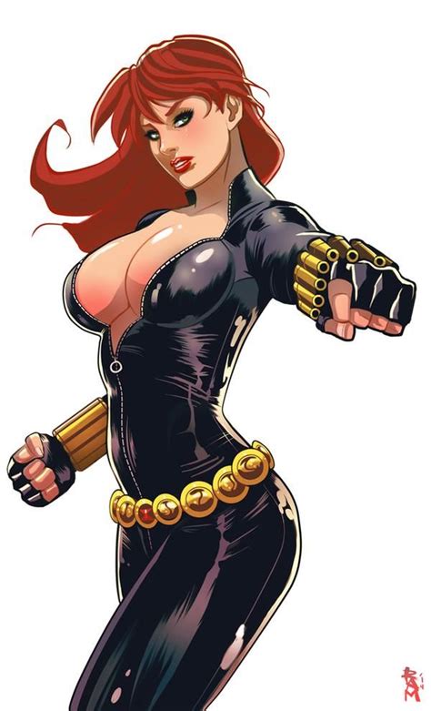 Black Widow Color By Ramartwork On Deviantart Marvel Characters Art