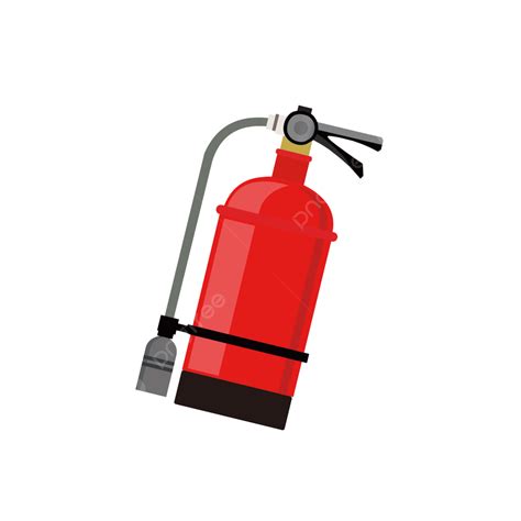 Gambar Cartoon Hand Drawn Fire Fighting Tools And Fire Extinguishers