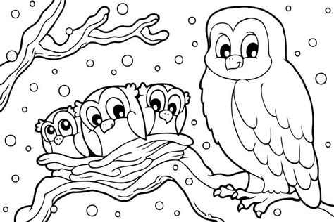 Grab your crayons and let's color! Free Printable Winter Coloring Pages