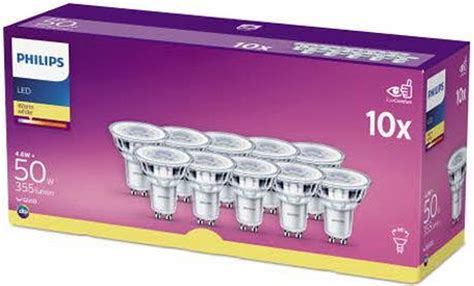 Philips Led Classic Lichtbron Gu10 46w 50w Warm Wit Licht Niet Dimbaar 10