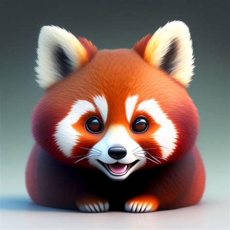 Iwornstudio Red Panda Smile
