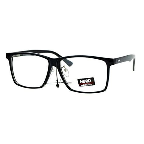 Nerd Eyewear Mens Clear Lens Glasses Square Rectangular Eyeglasses