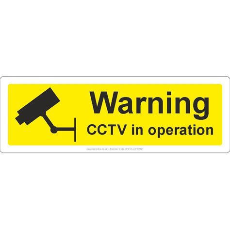 Warning Cctv In Operation Sign Jps Online