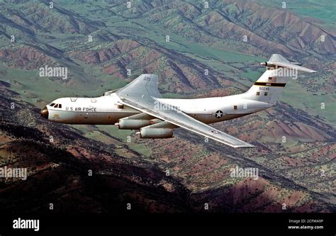 1979 An Air To Air Left Side View Of A C 141 Starlifter Aircraft From