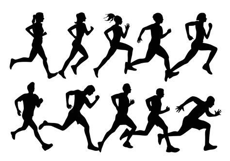 Female Runner Vector At Vectorified Com Collection Of Female Runner Vector Free For Personal Use