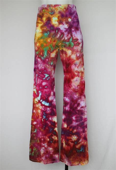 Tie Dye Yoga Pants Ice Dyed Size Large Confetti Crinkle Etsy Tie