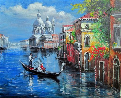 Venice The Grand Canal Ii September Original Oil Painting