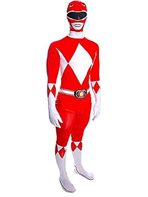 Kostüme And Verkleidungen Mens Mighty Morphin Red Power Ranger 2nd Skin