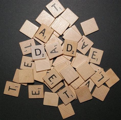 50 Wood Scrabble Tiles Lot For Necklaces Pendants And Crafts Etsy