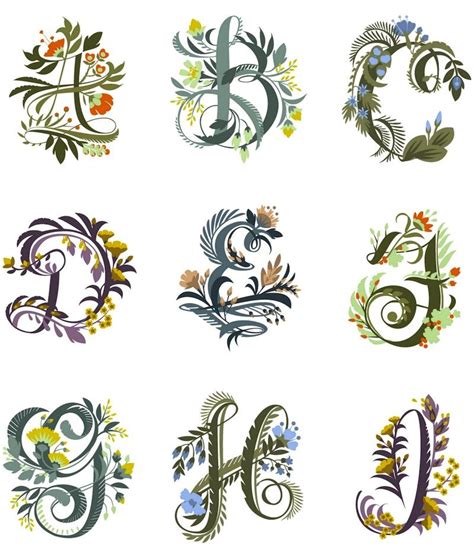 Jill De Haans Floral Alphabet