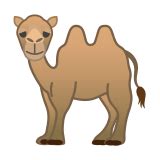 The animal's full body is seen and facing to the left. Two-Hump Camel Emoji Meaning with Pictures: from A to Z