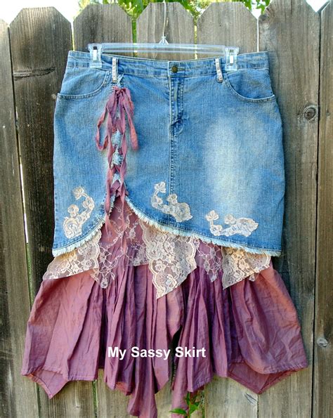 pin by malena cardinal on up cycled skirts fb my sassy skirt upcycle clothes denim and