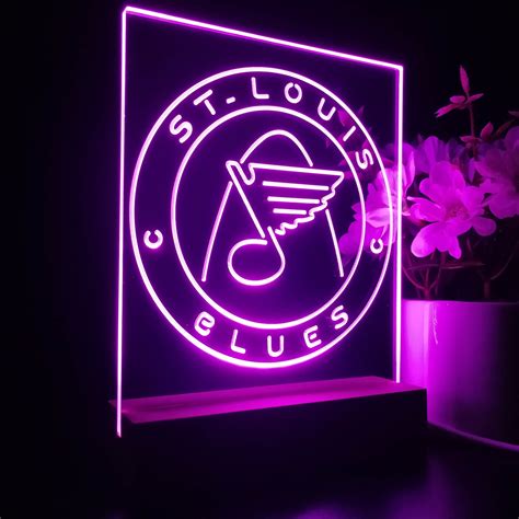 St Louis Blues Neon Sign Table Lamp Display | PRO LED SIGN
