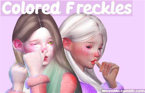 Minnimii Colored Freckles For The People Who Lovee