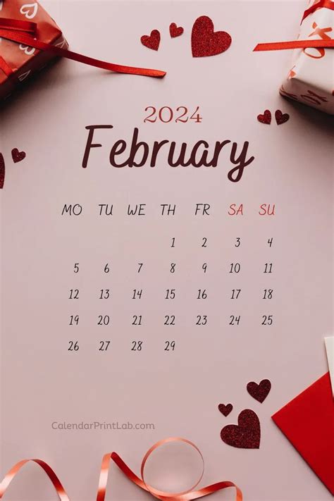 Iphone February 2024 Love Calendar Wallpaper Calendar Wallpaper