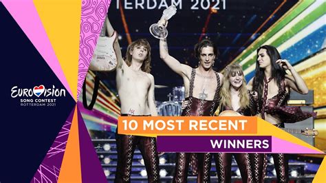 The Most Recent Winners Of The Eurovision Song Contest Youtube