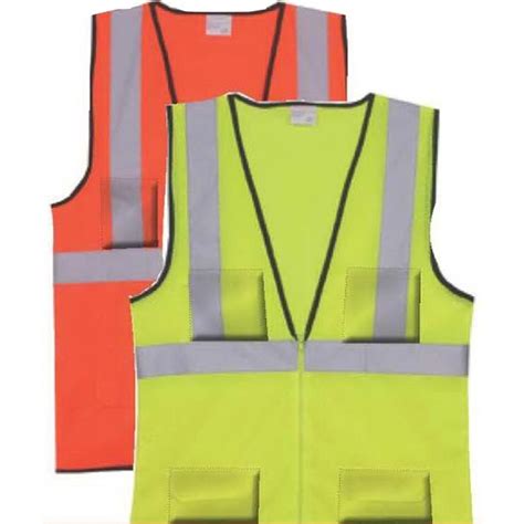 Lxl Yellow Mesh Zipper Safety Vest Item Sv172 Custom Printed Promotional