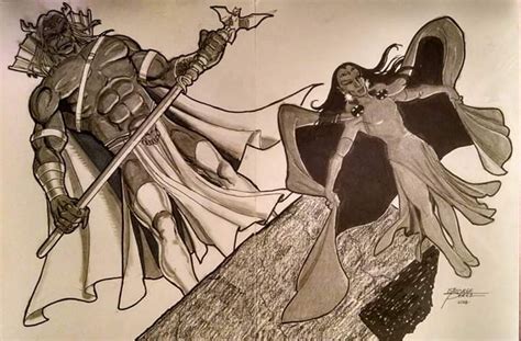 raven and trigon commission in misty and kristy puckett s raven commissions comic art gallery room