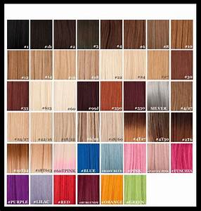Remy Hair Extensions Colour Chart