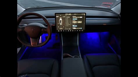 Set dome lights to automatic. Installing your TESLA Model 3 Colored LED Interior ...