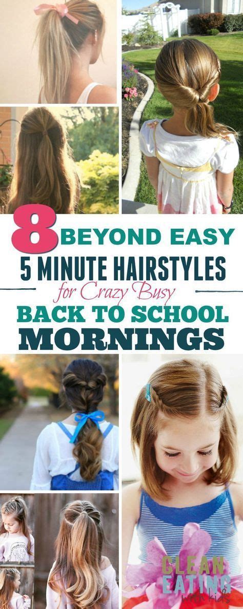 8 Stunning 5 Minute Back To School Hairstyles Clean Eating With Kids