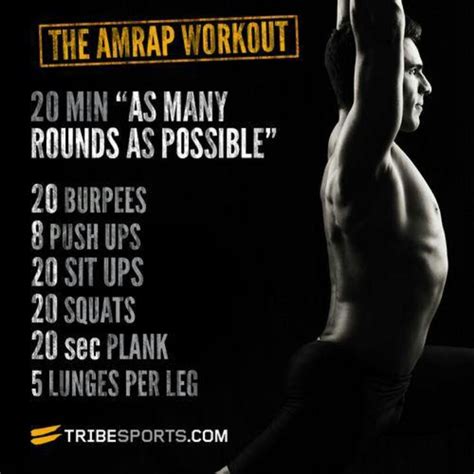 20 Min Amrap Amrap Workout Crossfit Workouts Morning Workout