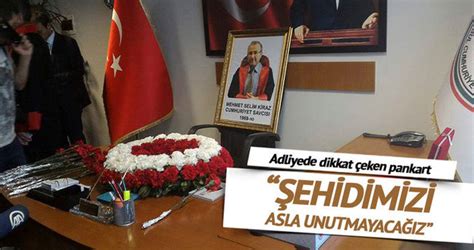 Şehit Savcı Mehmet Selim Kiraz Için Adliyede Anma Töreni Son Dakika Haberler