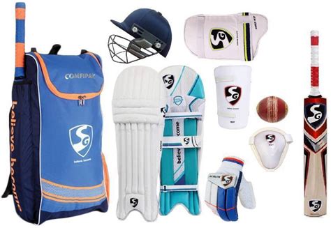 Sg Comfipak Complete Cricket Kit With Spordy Ball Size 4 Cricket Kit