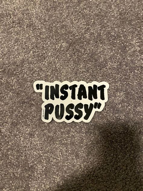 supreme instant pussy sticker grailed