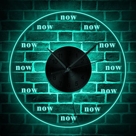 1piece Time Is Now Wall Clock Clock Modern Wall Clock Wall Art Late