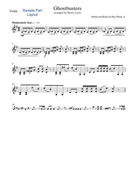 Ghostbusters Solo Violin For Violin Solo Sheet Music Pdf Download