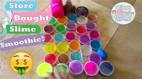 Store Bought Slime Smoothie Mixing Slime Together Slime Slime 101