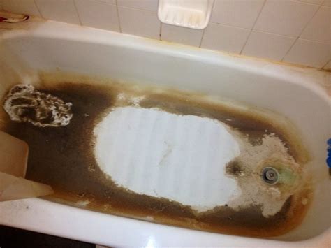 Old Cat Ladys Shape Outlined In Her Cat Poop Blighted Bath Tub Pics