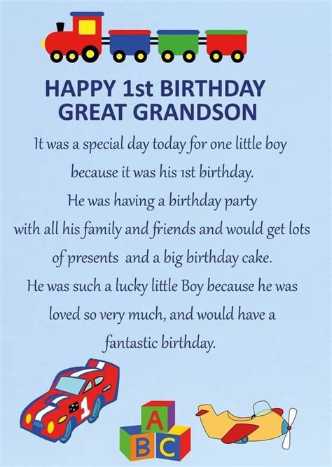 Image Result For Happy Birthday 1st Grandson First Birthday Wishes